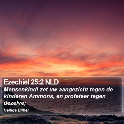 Ezechiël 25:2 NLD Bible Verse Image
