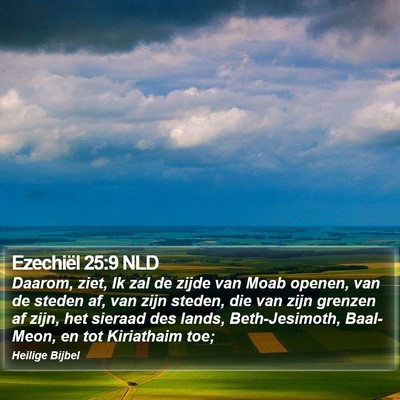 Ezechiël 25:9 NLD Bible Verse Image