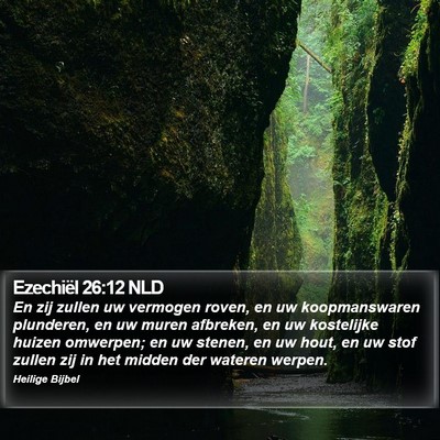 Ezechiël 26:12 NLD Bible Verse Image