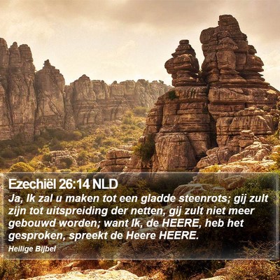 Ezechiël 26:14 NLD Bible Verse Image