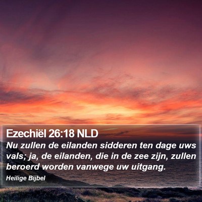 Ezechiël 26:18 NLD Bible Verse Image