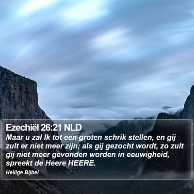 Ezechiël 26:21 NLD Bible Verse Image