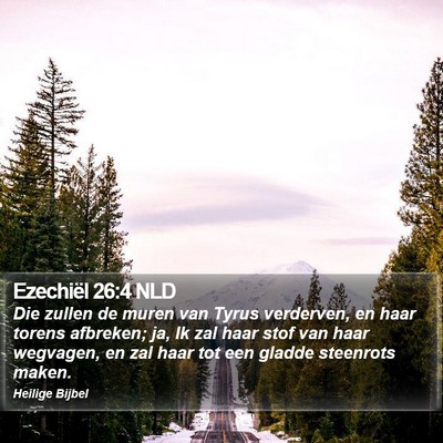 Ezechiël 26:4 NLD Bible Verse Image