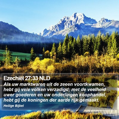 Ezechiël 27:33 NLD Bible Verse Image