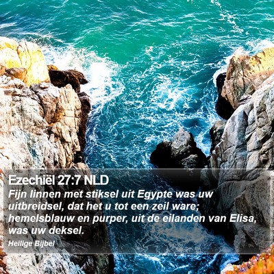 Ezechiël 27:7 NLD Bible Verse Image