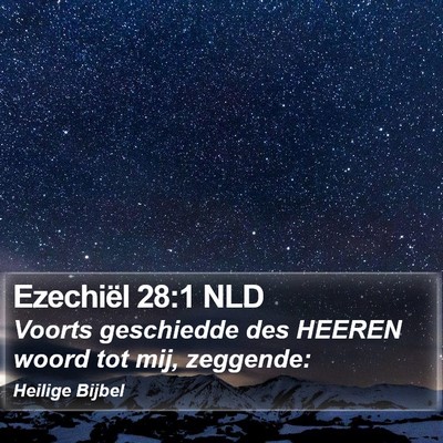Ezechiël 28:1 NLD Bible Verse Image