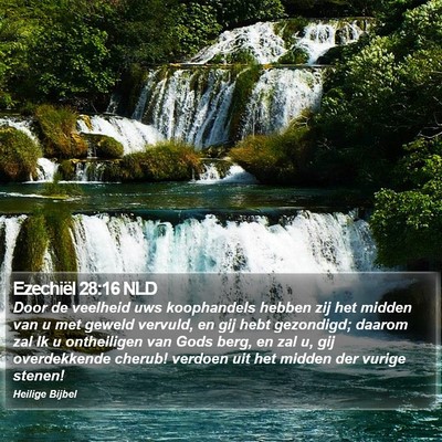 Ezechiël 28:16 NLD Bible Verse Image