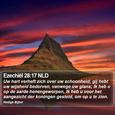 Ezechiël 28:17 NLD Bible Verse Image