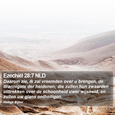 Ezechiël 28:7 NLD Bible Verse Image