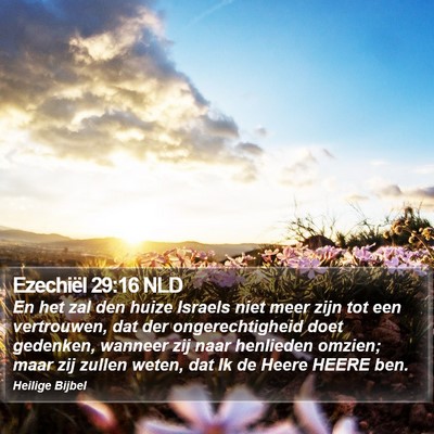 Ezechiël 29:16 NLD Bible Verse Image