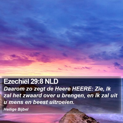 Ezechiël 29:8 NLD Bible Verse Image
