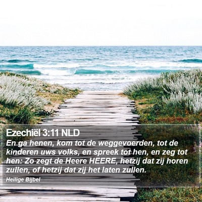 Ezechiël 3:11 NLD Bible Verse Image