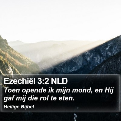 Ezechiël 3:2 NLD Bible Verse Image