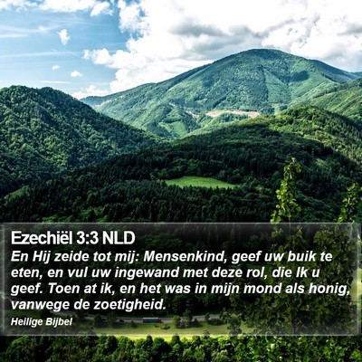 Ezechiël 3:3 NLD Bible Verse Image