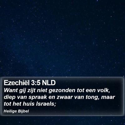 Ezechiël 3:5 NLD Bible Verse Image