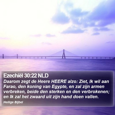 Ezechiël 30:22 NLD Bible Verse Image