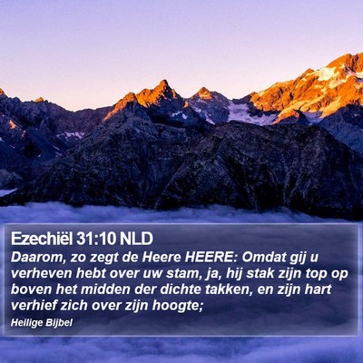 Ezechiël 31:10 NLD Bible Verse Image