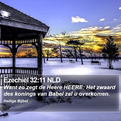 Ezechiël 32:11 NLD Bible Verse Image