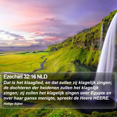 Ezechiël 32:16 NLD Bible Verse Image