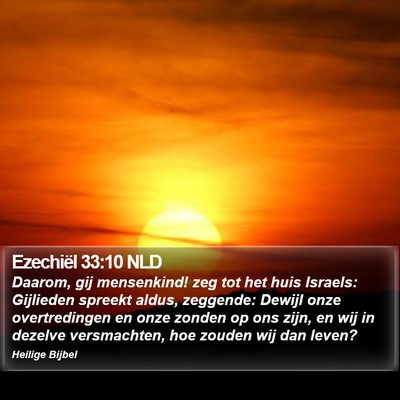 Ezechiël 33:10 NLD Bible Verse Image