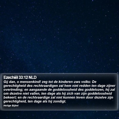 Ezechiël 33:12 NLD Bible Verse Image