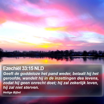Ezechiël 33:15 NLD Bible Verse Image