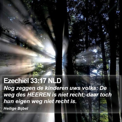 Ezechiël 33:17 NLD Bible Verse Image