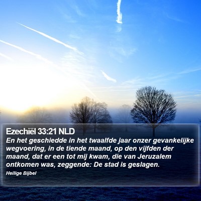 Ezechiël 33:21 NLD Bible Verse Image