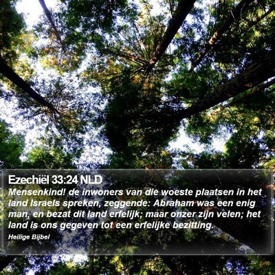 Ezechiël 33:24 NLD Bible Verse Image