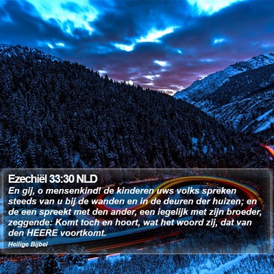 Ezechiël 33:30 NLD Bible Verse Image