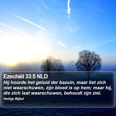 Ezechiël 33:5 NLD Bible Verse Image