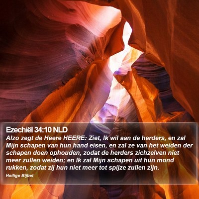 Ezechiël 34:10 NLD Bible Verse Image