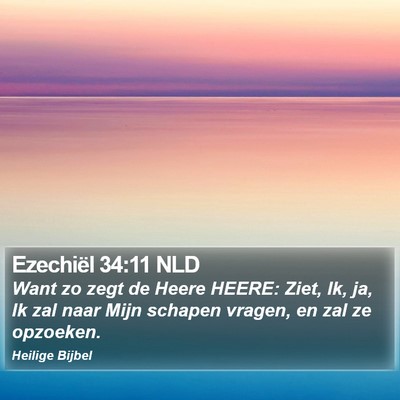 Ezechiël 34:11 NLD Bible Verse Image