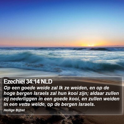 Ezechiël 34:14 NLD Bible Verse Image