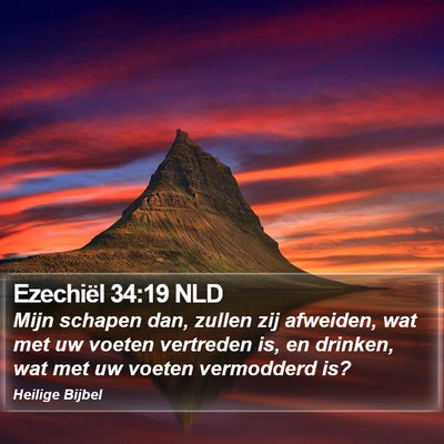 Ezechiël 34:19 NLD Bible Verse Image