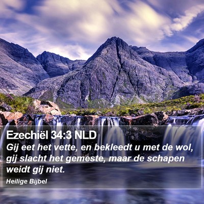 Ezechiël 34:3 NLD Bible Verse Image