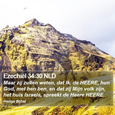 Ezechiël 34:30 NLD Bible Verse Image