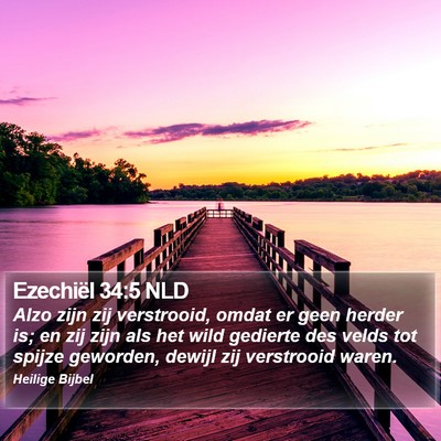 Ezechiël 34:5 NLD Bible Verse Image