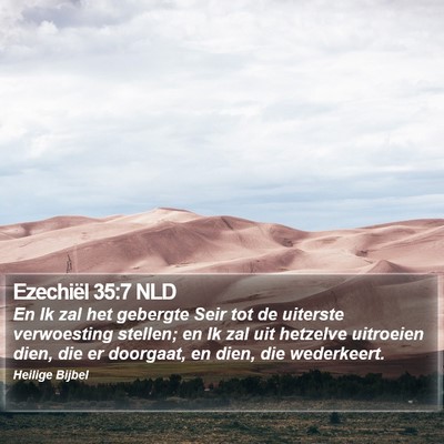 Ezechiël 35:7 NLD Bible Verse Image