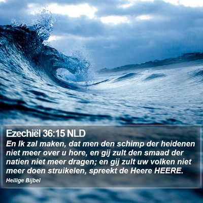 Ezechiël 36:15 NLD Bible Verse Image