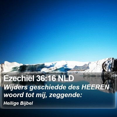 Ezechiël 36:16 NLD Bible Verse Image
