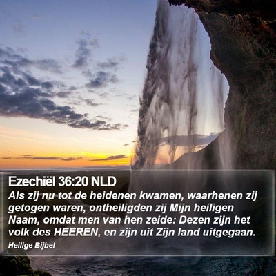 Ezechiël 36:20 NLD Bible Verse Image