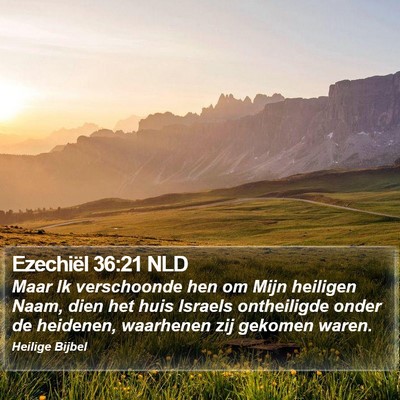 Ezechiël 36:21 NLD Bible Verse Image
