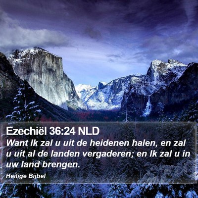 Ezechiël 36:24 NLD Bible Verse Image