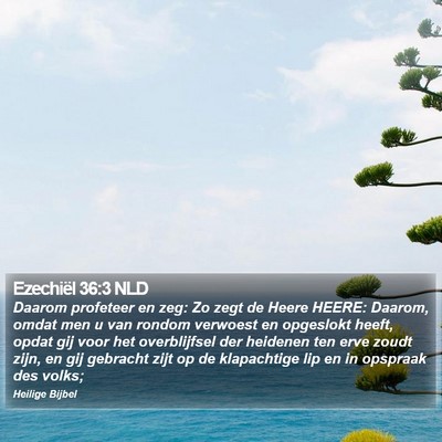 Ezechiël 36:3 NLD Bible Verse Image