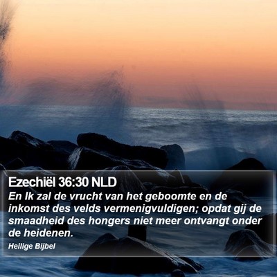 Ezechiël 36:30 NLD Bible Verse Image