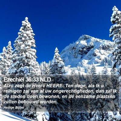 Ezechiël 36:33 NLD Bible Verse Image