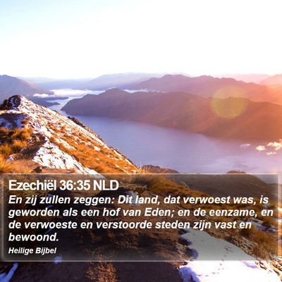 Ezechiël 36:35 NLD Bible Verse Image
