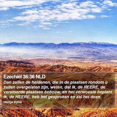 Ezechiël 36:36 NLD Bible Verse Image
