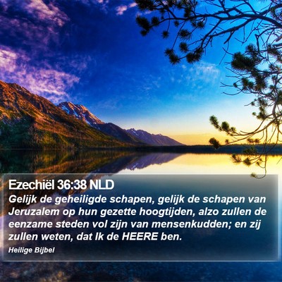 Ezechiël 36:38 NLD Bible Verse Image